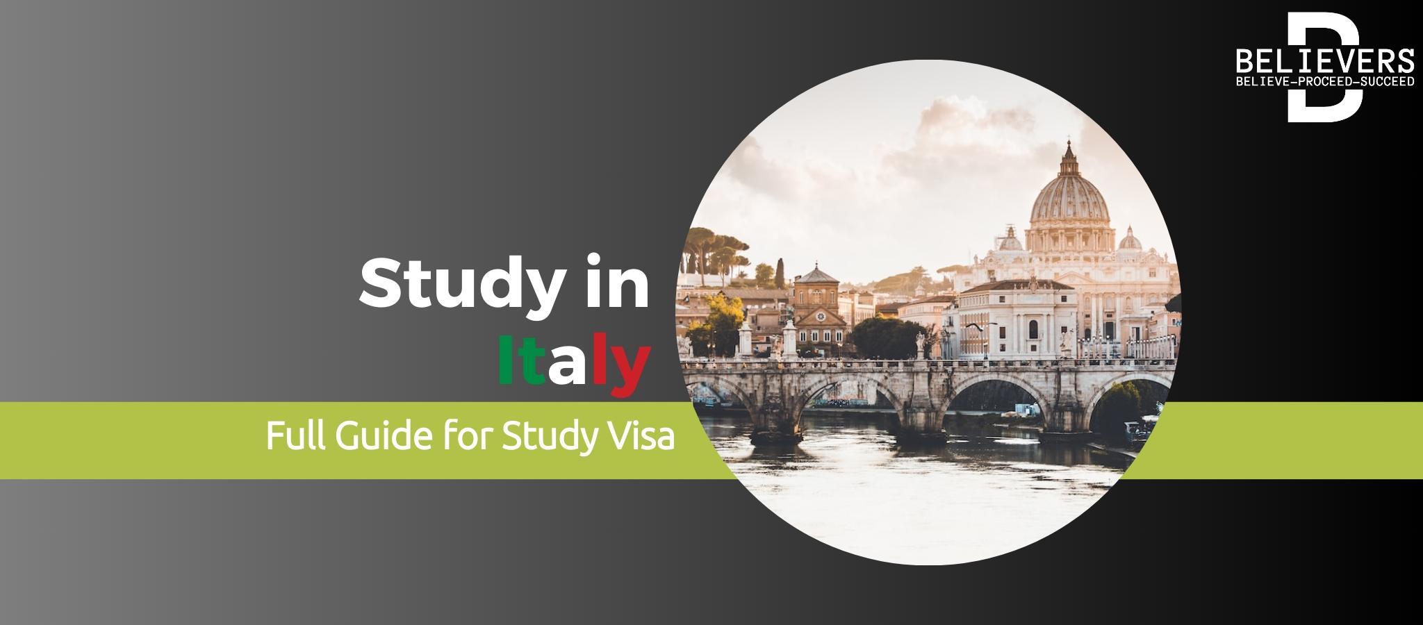 Italy Study Visa from Pakistan – Admission to Visa Process